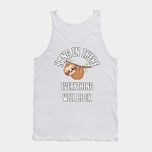 Hang In There Cute Sloth Tank Top